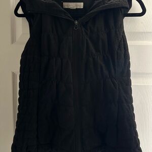 New York & Company Black Quilted Vest